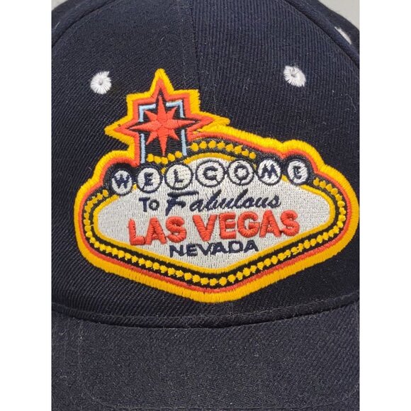 Welcome to Las Vegas Strip Logo Embroidered Baseball Hat Cap Adjustable Strap - Picture 2 of 8